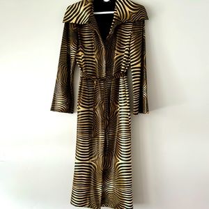 Animal print coat